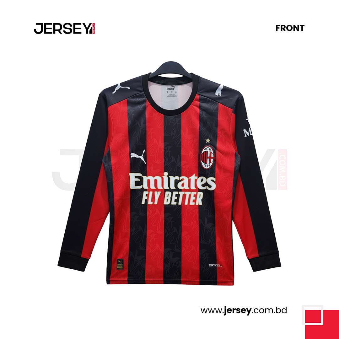 AC Milan 2025/26 Home Full Sleeve Jersey